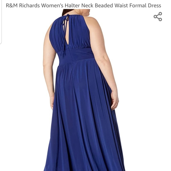 R&M Richard's Halter Neck Sequence Dress NWT - Picture 2 of 6